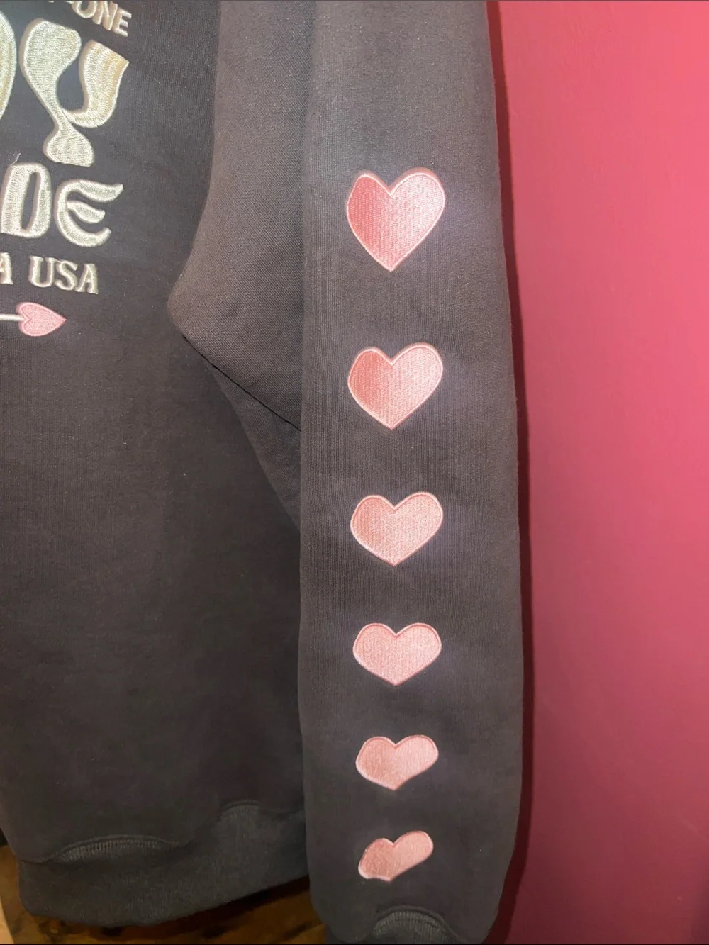 DANDY Worldwide Graphic Hoodie with Heart Sleeve - Picture 6 of 6